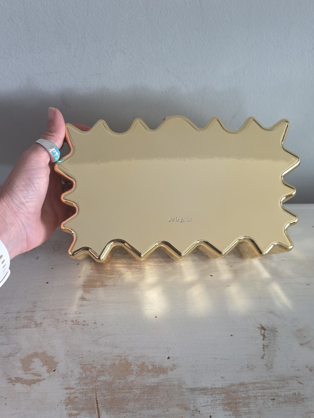 Cult Gaia Paloma Clutch In Shiny Gold - Picture 3 of 13